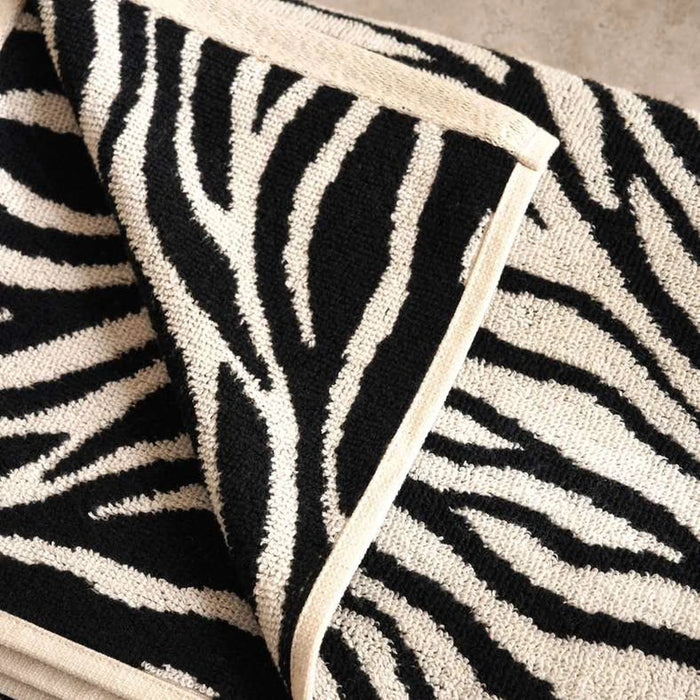Mirage Pattern Bath Towel 70X140Cm-Black