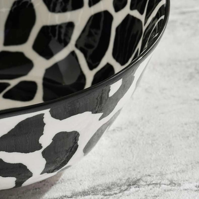 Mirage Porcelain Cereal Bowl Dia16Cm -Black & White