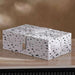 Mirage Pu Decor Box With Black Dots  22.5X14.8X8Cm- White Pan Home