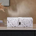 Mirage Pu Decor Box With Black Dots  26X16X8.6Cm- White Pan Home