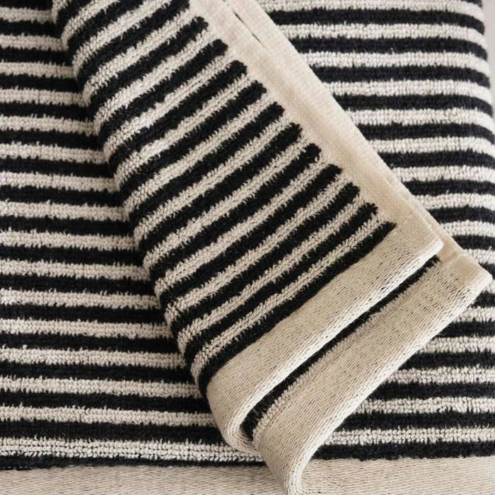 Mirage Stripe Bath Towel 70X140Cm-Black