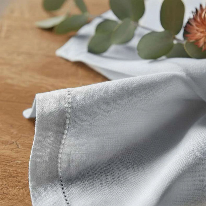 Miran 12 Piece Faggoted Napkin Set 45X45Cm - White