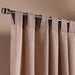 Miranda Faux Linen 2 Piece Curtain Set 130X240Cm - Linen Pan Home