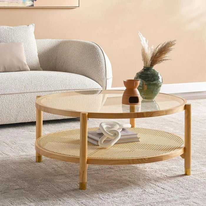 Mirari Coffee Table Wood Round - Natural