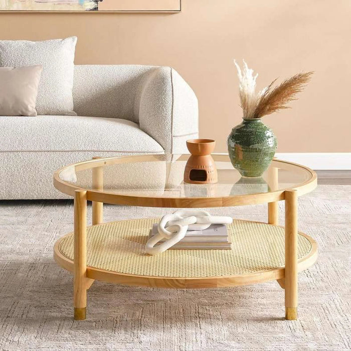 Mirari Coffee Table Wood Round - Natural