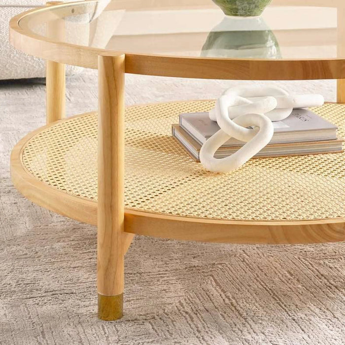 Mirari Coffee Table Wood Round - Natural