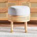 Mirari Dressing Stool Wood - Natural Pan Home