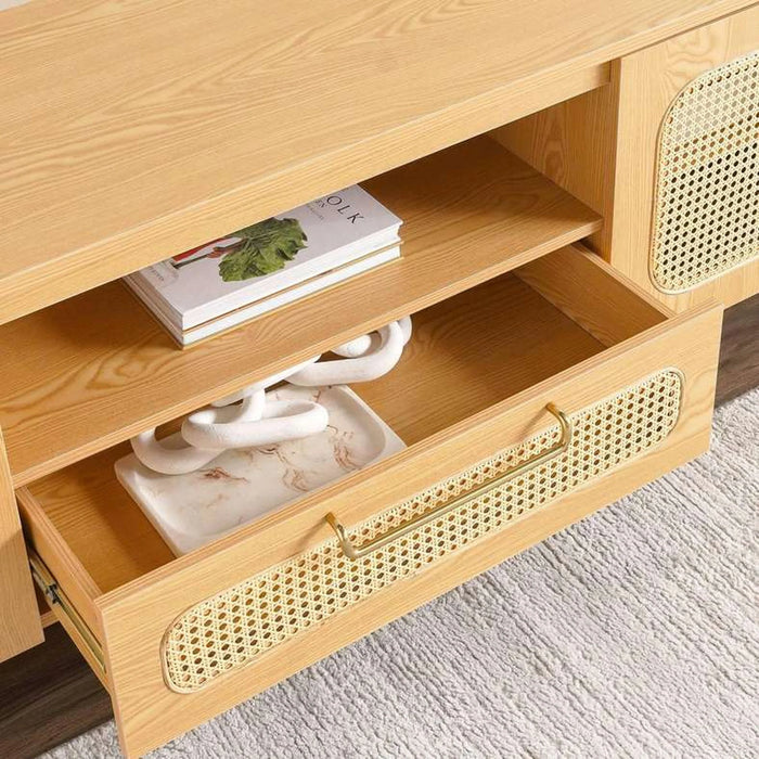 Mirari Tv Unit Upto 80 Inches Wood - Natural