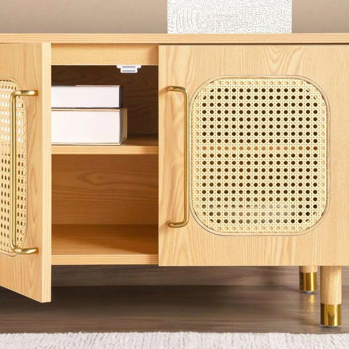 Mirari Tv Unit Upto 80 Inches Wood - Natural