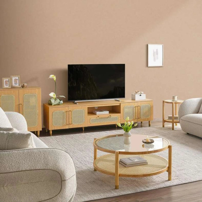 Mirari Tv Unit Upto 80 Inches Wood - Natural