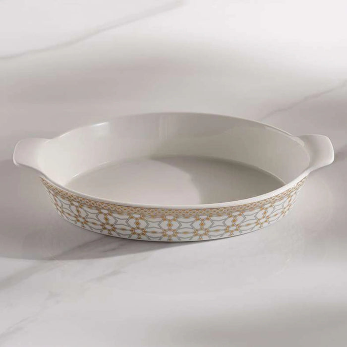 Miray Porcelain Oval Serving Dish 33.5X19X6Cm -White