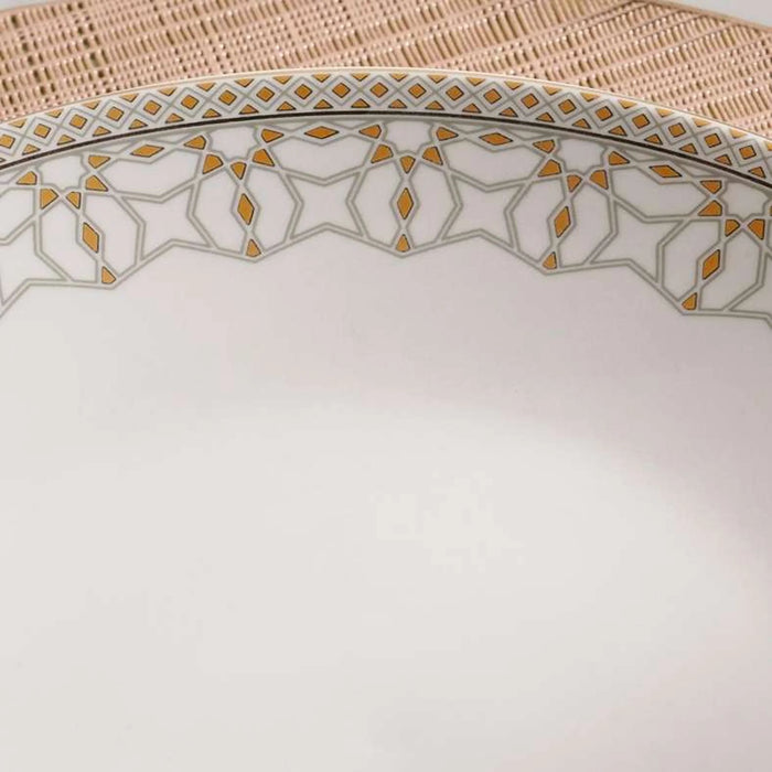 Miray Porcelain Serving Plate Dia20.32Cm -White