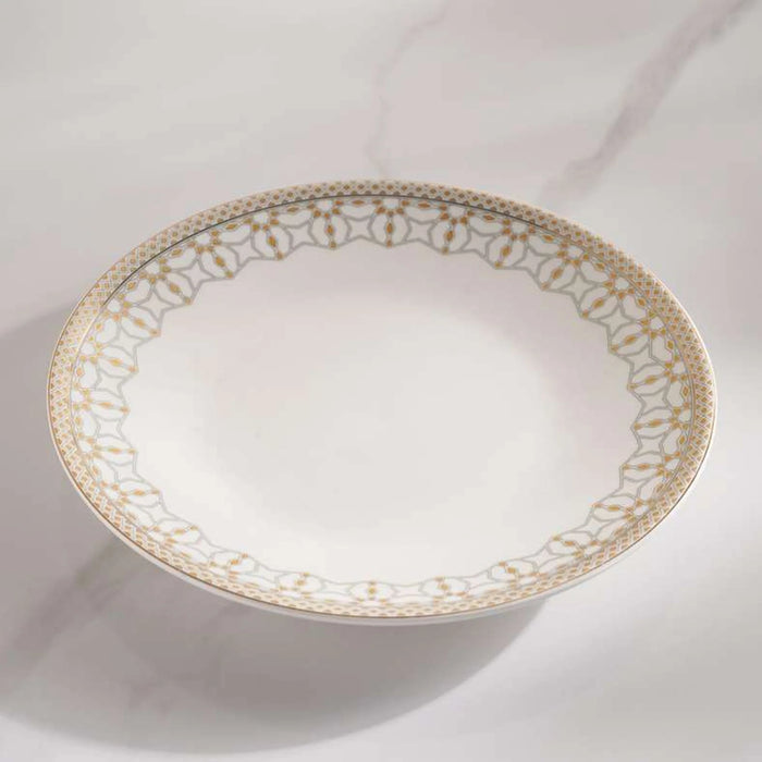 Miray Porcelain Serving Plate Dia20.32Cm -White