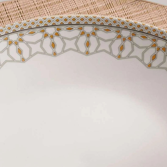 Miray Porcelain Serving Plate Dia25.5Cm -White
