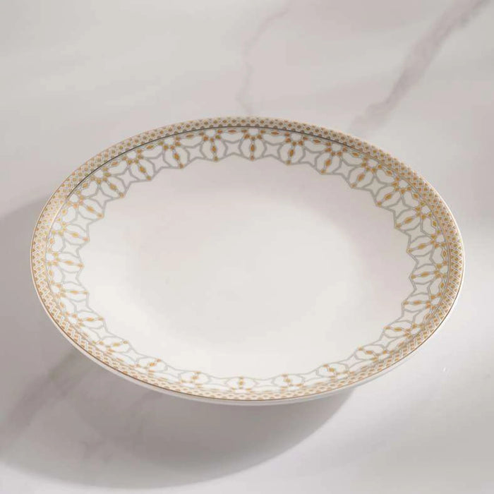 Miray Porcelain Serving Plate Dia25.5Cm -White