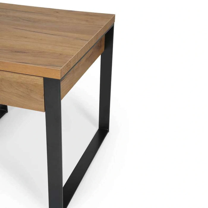 Mirren End Table With 1 Drawer - Light Brown Black