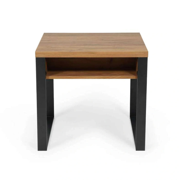 Mirren End Table With 1 Drawer - Light Brown Black