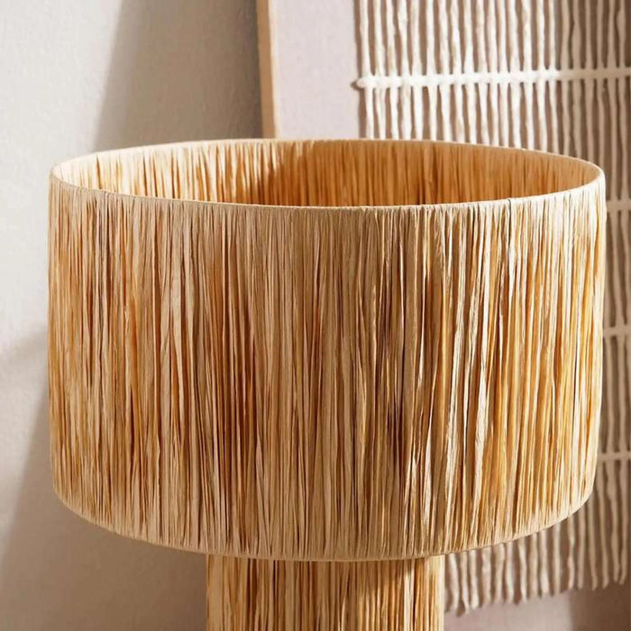 Misbah E27 Raffia Table Lamp Dia 36X51Cm - Beige