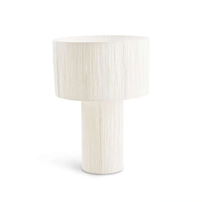 Misbah E27 Raffia Table Lamp Dia 36X51Cm - White