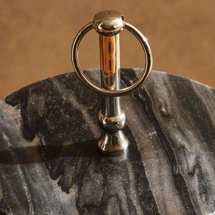 Mison 2-Tier Marble Cake Stand Dia30X33Cm -Grey