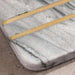 Mison 4-Piece Marble Coaster With Brass Inlay Dia10X1.5cm -Grey Pan Home