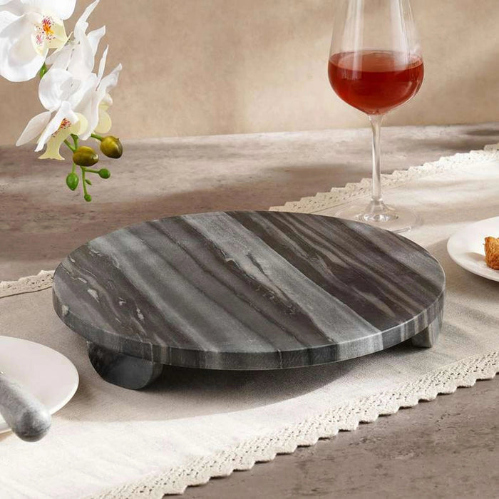 Mison Marble Serving Board Dia31X2cm -Grey Pan Home