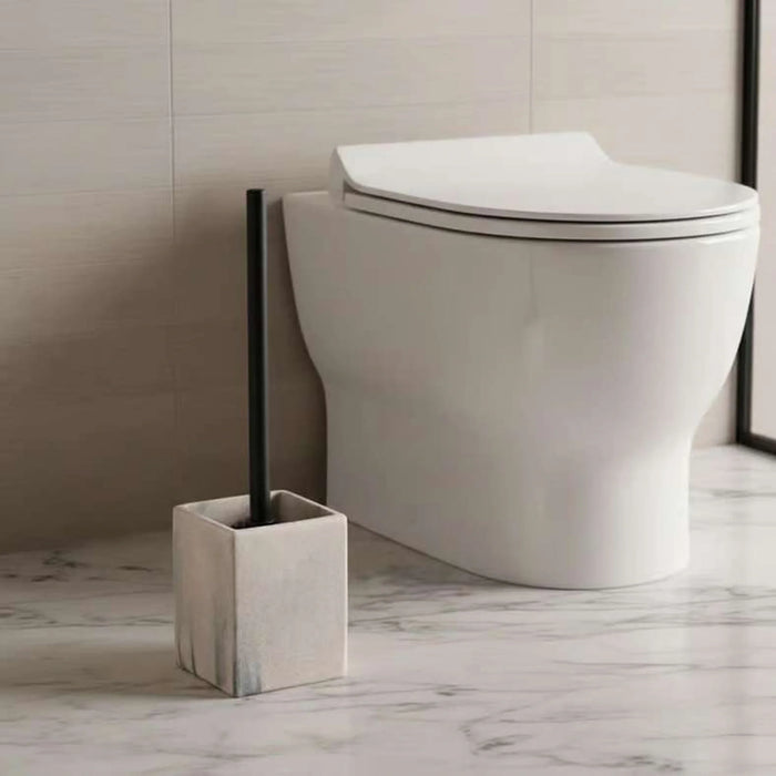 Mist Toilet Brush Holder 9.8X9.8X37Cm - Beige