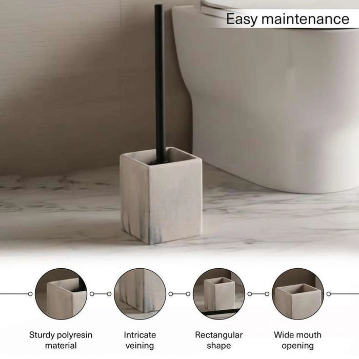 Mist Toilet Brush Holder 9.8X9.8X37Cm - Beige