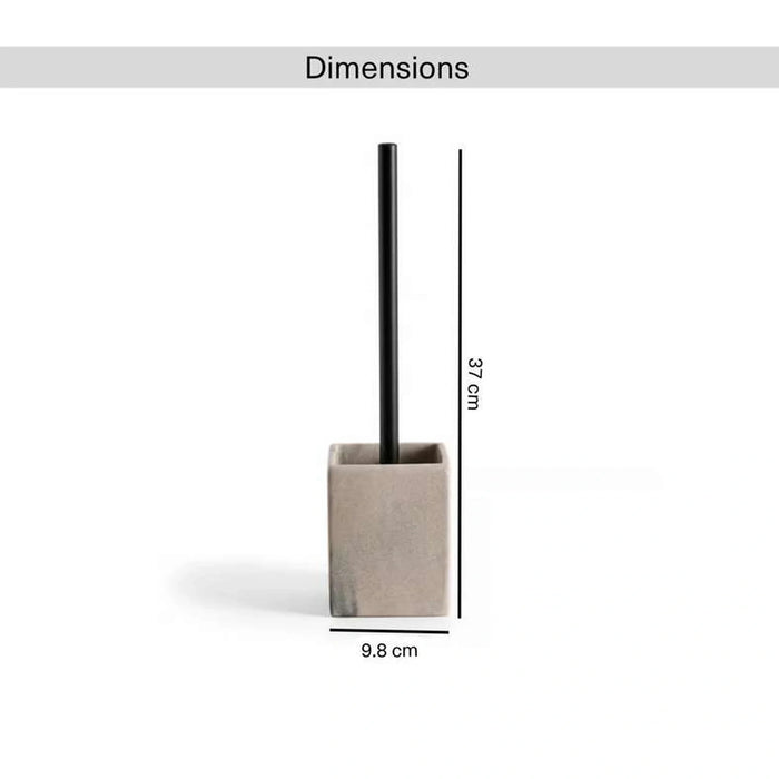 Mist Toilet Brush Holder 9.8X9.8X37Cm - Beige