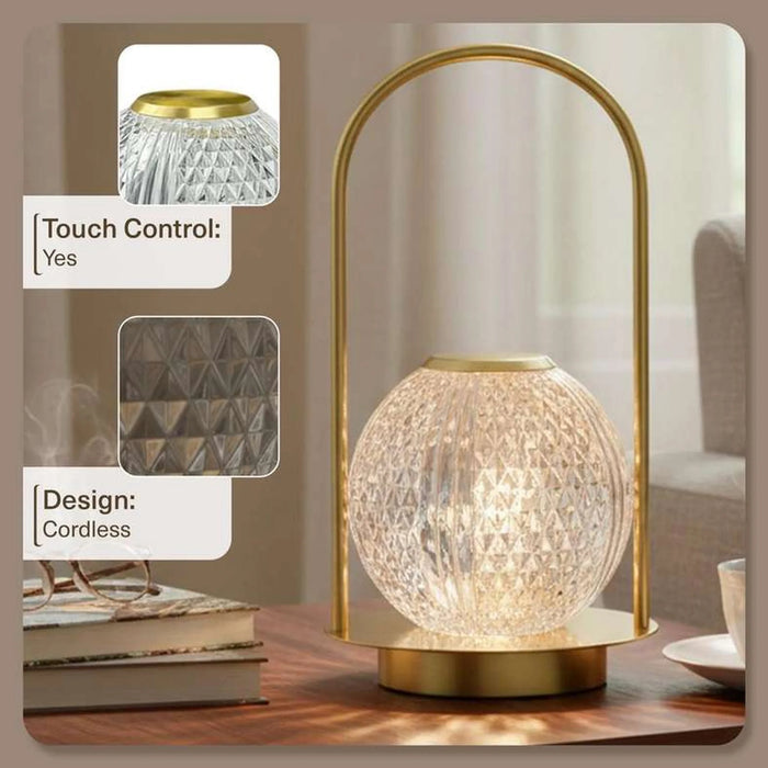 Mitzu Cordless Led Lantern Touch Dimmer 2000Mah Battery 12X23Cm - Copper