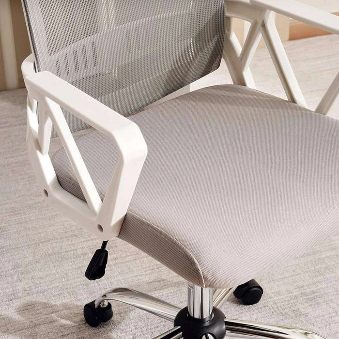 Modway Office Medium Back Chair Mesh Fabric - Grey Pan Home