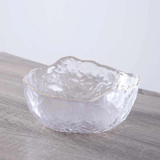 Moetz Gold Rim Bowl 630Ml - Clear Pan Home
