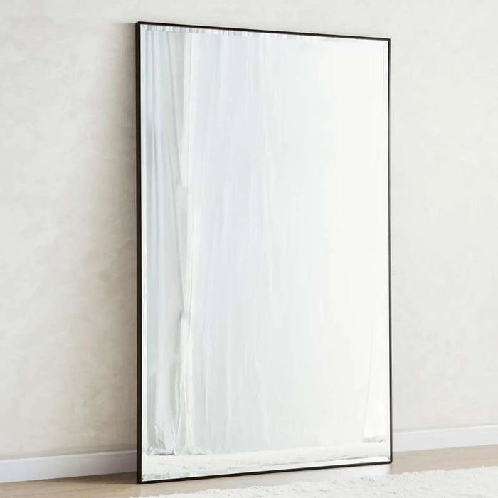 Mojo Bevelled Leaner Mirror 120X200Cm - Black Pan Home