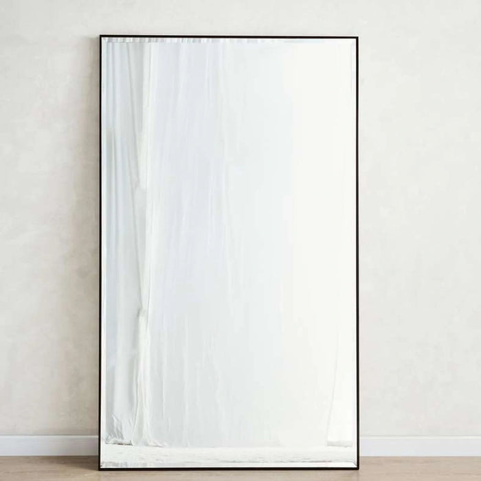 Mojo Bevelled Leaner Mirror 120X200Cm - Black Pan Home