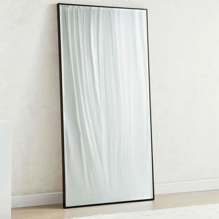 Mojo Bevelled Leaner Mirror 92X182Cm - Black Pan Home