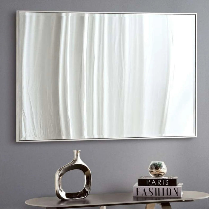Mojo Bevelled Wall Mirror 82X122Cm - Silver Pan Home