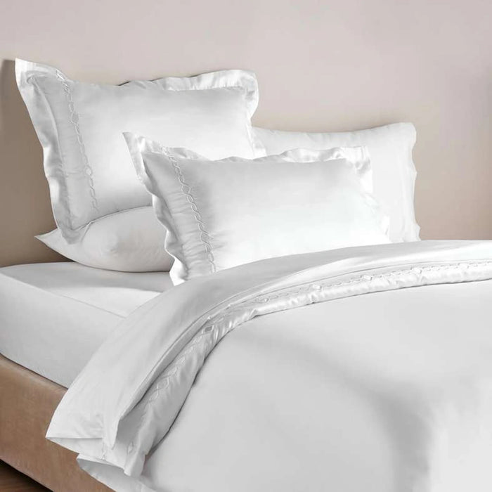 Monaco 3-Piece Embroidered Queen Duvet Cover Set 200X200Cm - Beige