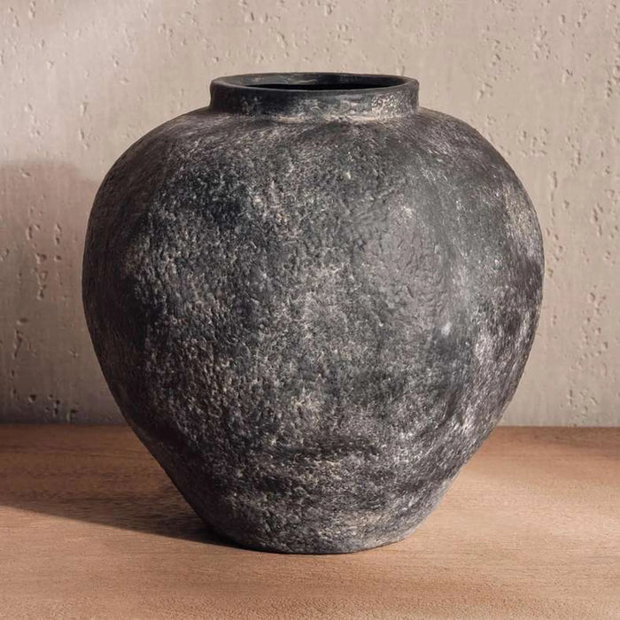 Monet Terracotta Vase 28.8X28.8X27.5Cm - Black