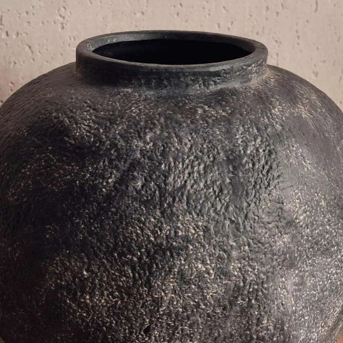 Monet Terracotta Vase 34.8X34.8X33.5Cm - Black