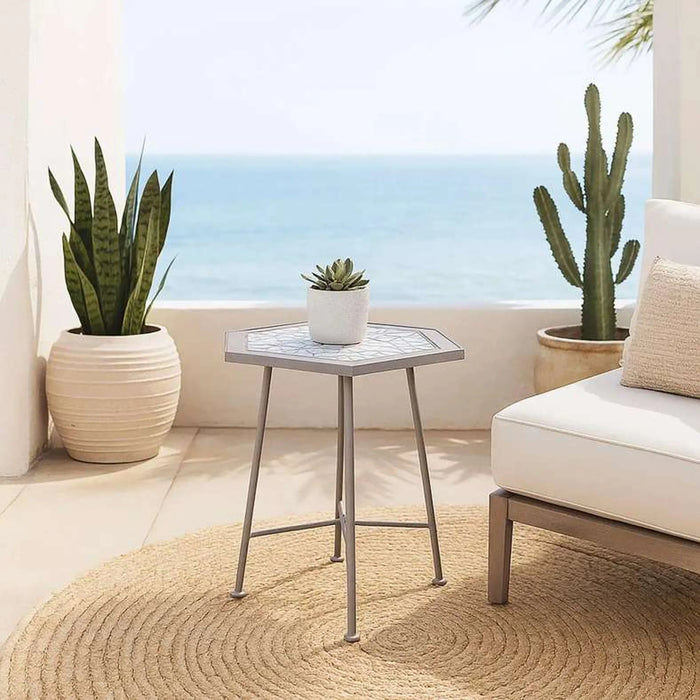 Mono Mosaic Table - Grey