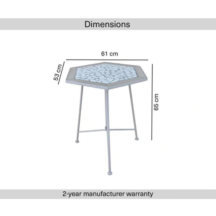 Mono Mosaic Table - Grey