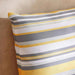 Mono Stripe Printed Water Repellant Outdoor Filled Cushion 45X45Cm - Grey/Yellow Pan Home