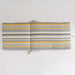 Mono Stripe Printed Water Repellant Outdoor Sun Lounger Seat Pad 45X114X5Cm - Grey/Yellow Pan Home