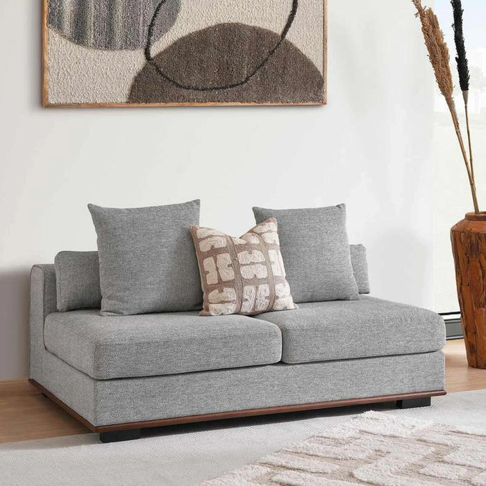 Monro 2 Seater Armless Sofa - Dark Grey