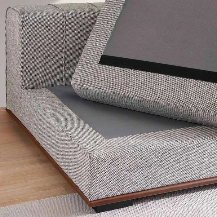 Monro 2 Seater Armless Sofa - Dark Grey