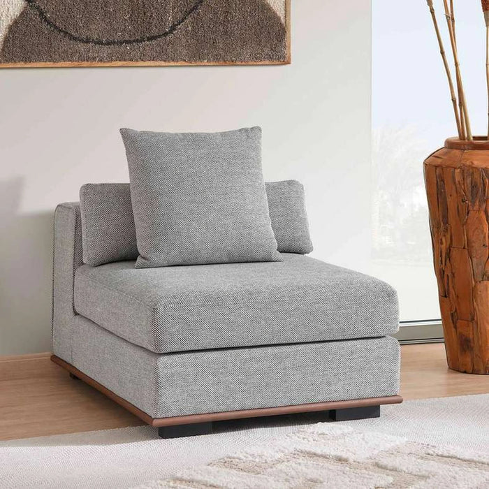 Monro Armeless Sofa - Dark Grey