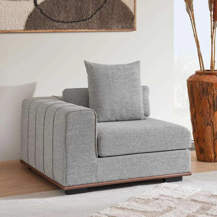 Monro One Seater With Left Arm - Dark Grey