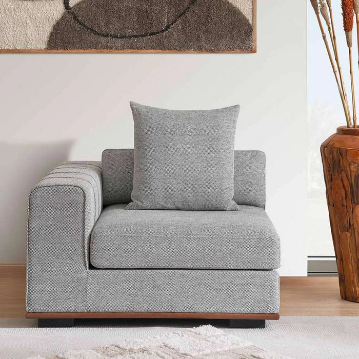 Monro One Seater With Left Arm - Dark Grey