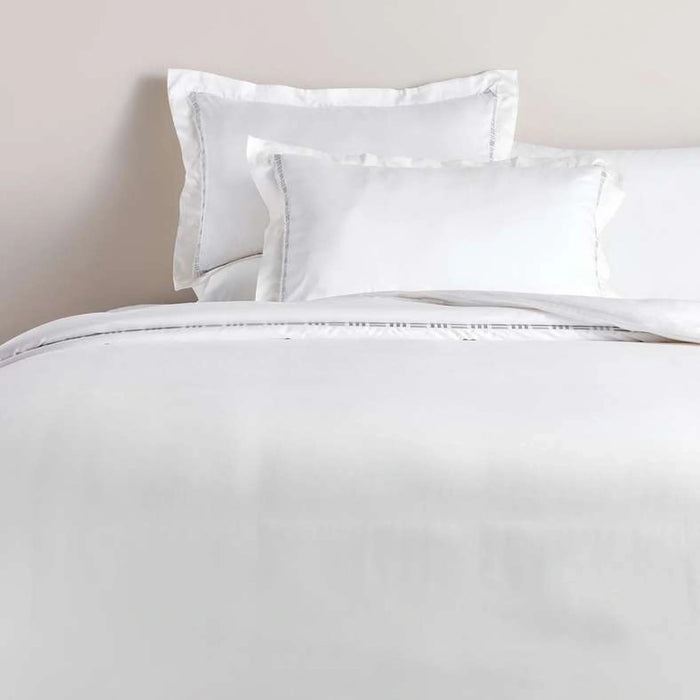 Monroe 3-Piece Embroidered King Duvet Cover Set  230X220Cm - Grey