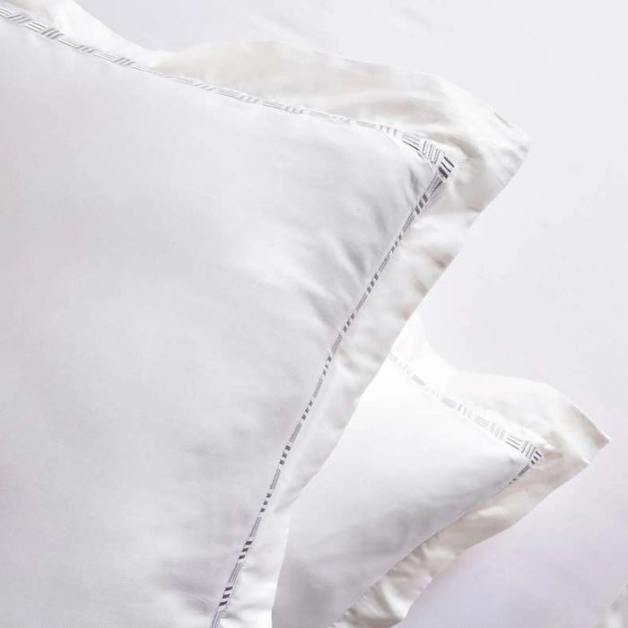 Monroe 3-Piece Embroidered King Duvet Cover Set  230X220Cm - Grey